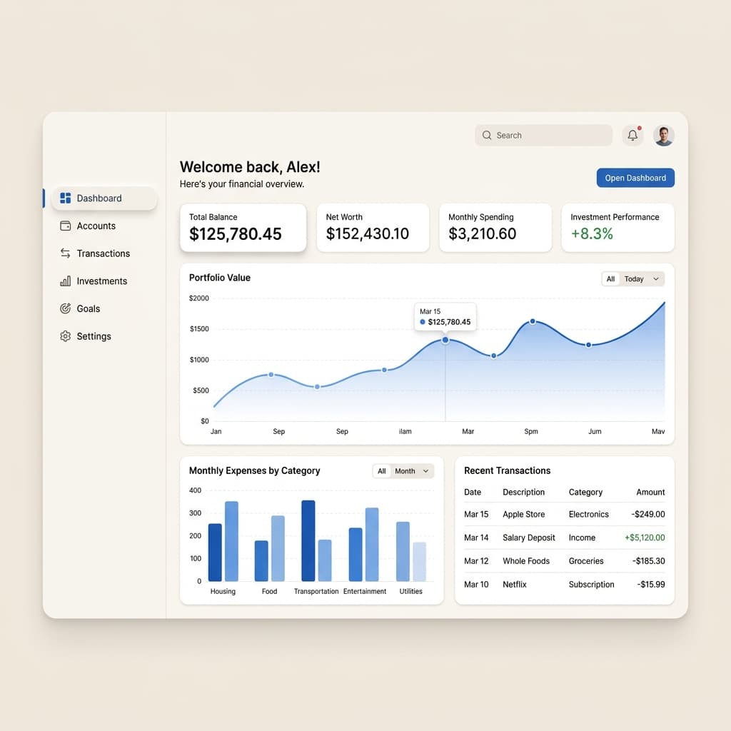 Ledger-Inspired FinTech Dashboard